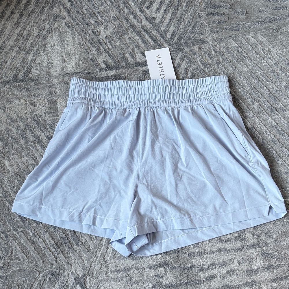 Athleta Light Blue Athletic Shorts